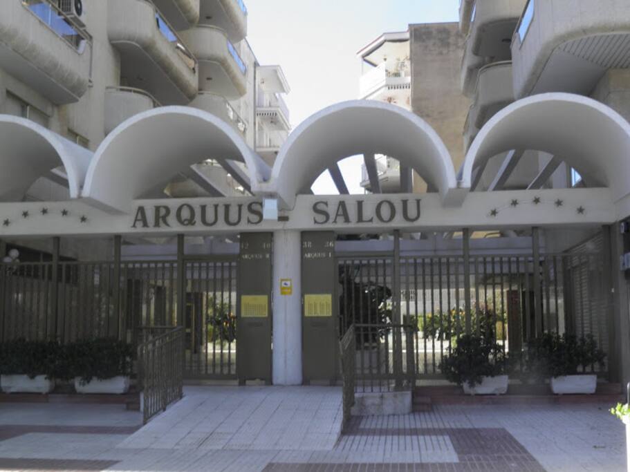 entrée sécurisée de la résidence