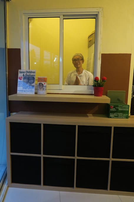 Reception. Friendly staff will welcome you.