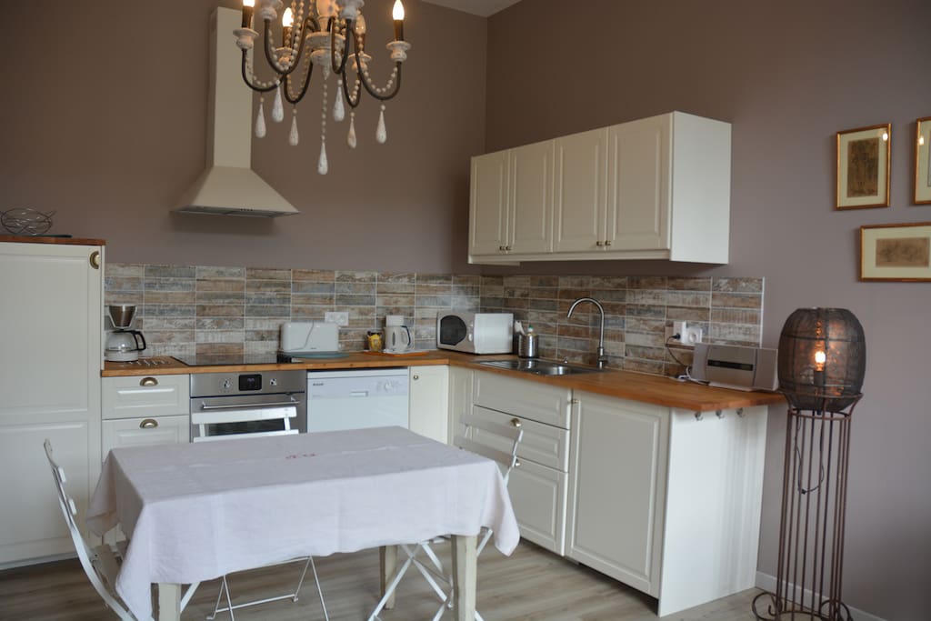 La cuisine de l'appartement "Bonheur de Ronsard"