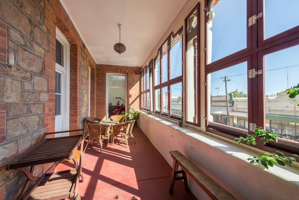 Enjoy a quiet cup of tea or a glass of wine or two on our private balcony.