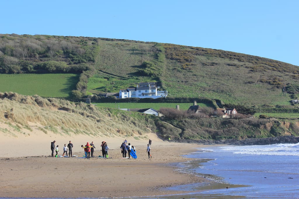 Perfectly positioned on the headland with stunning views over Croyde Bay.