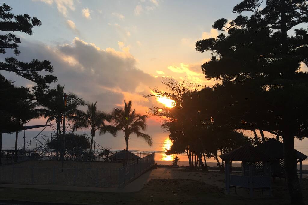 Sunrise from the deck