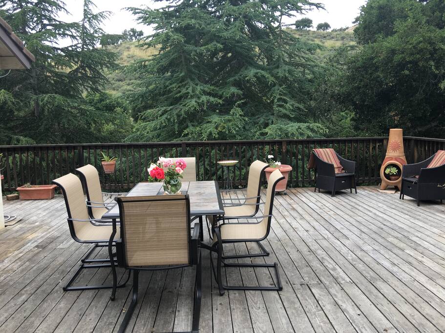 Back Patio deck off of kitchen