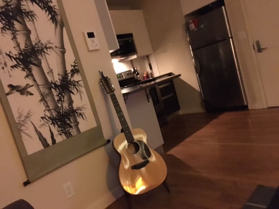 Another view of the kitchen from the living room.
