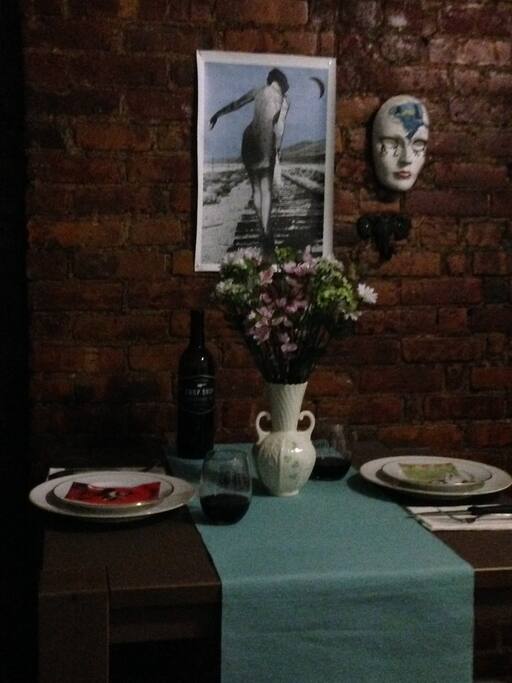 Cozy dining for two