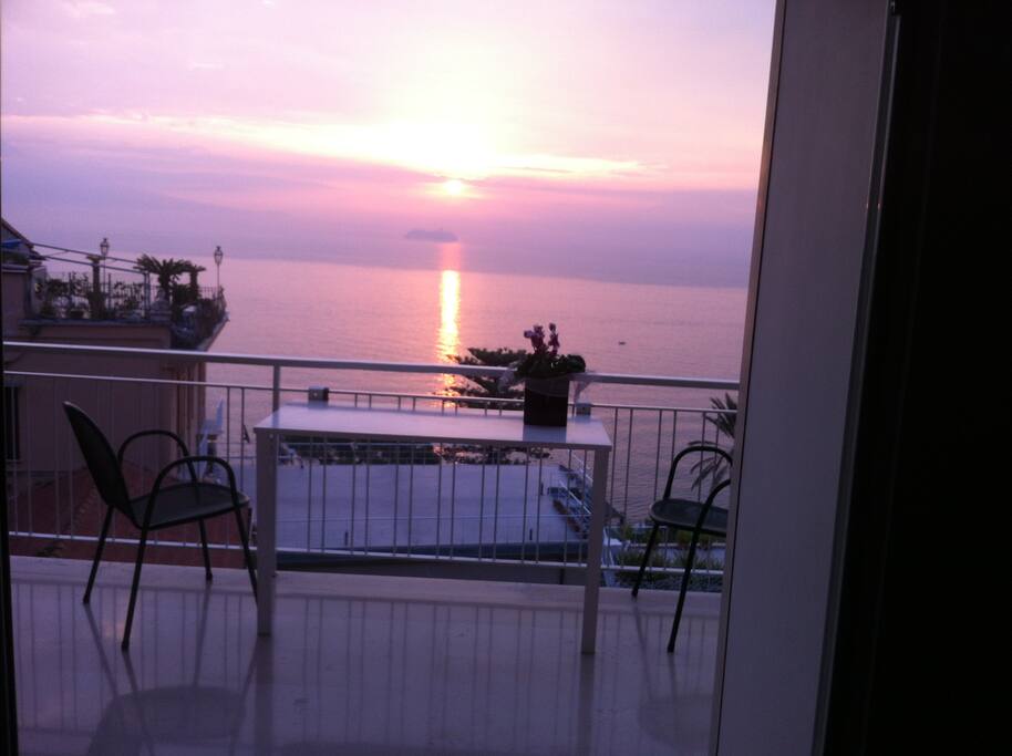 view from the balcony in the living room