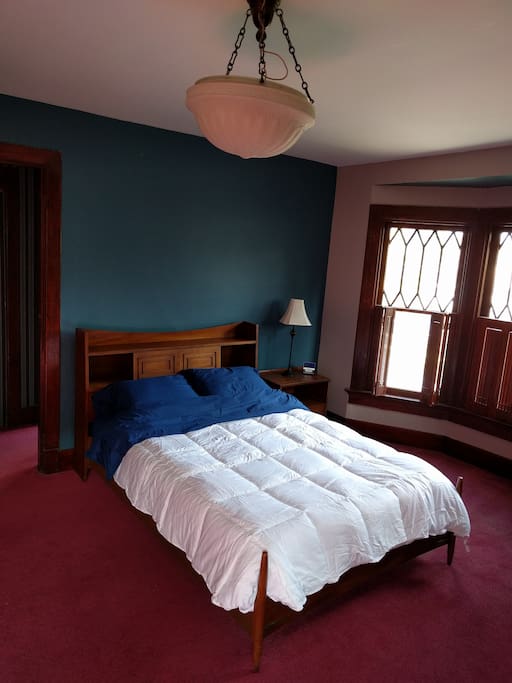 Red room full bed.
