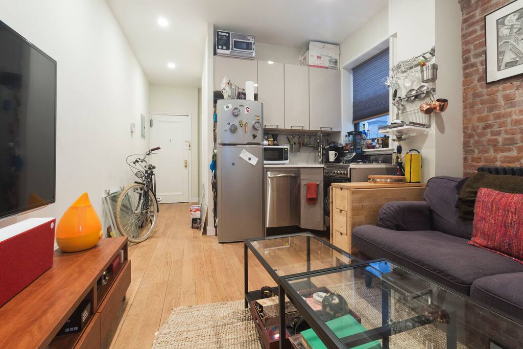 The entire apartment was gutted a few months ago, so everything is brand new.