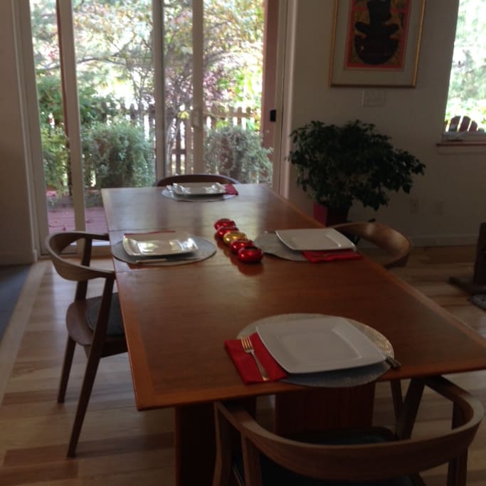 Dining room looking towards porch