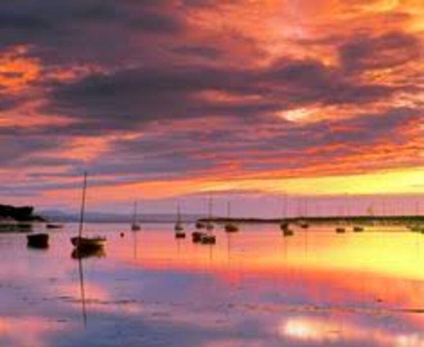 And when the sun sets. it's bliss