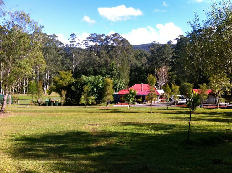 The lodge from the top of the hill
