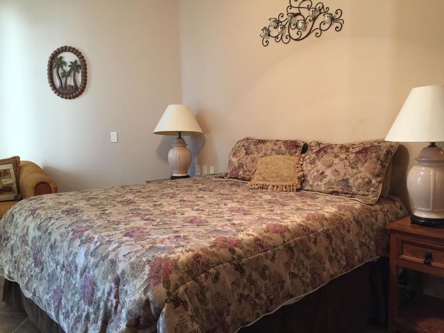King size in master bedroom