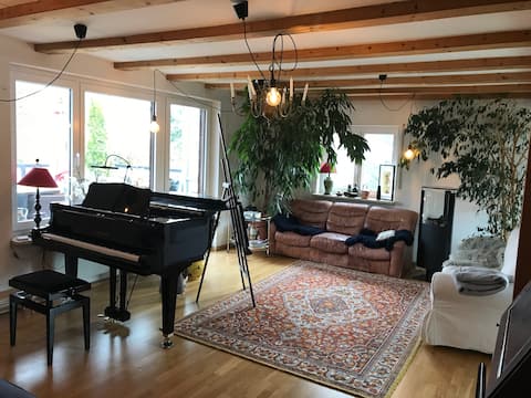 Erfolgreiche Airbnb-Immobilie: Large three room apartment with huge terrace. in Obersendling