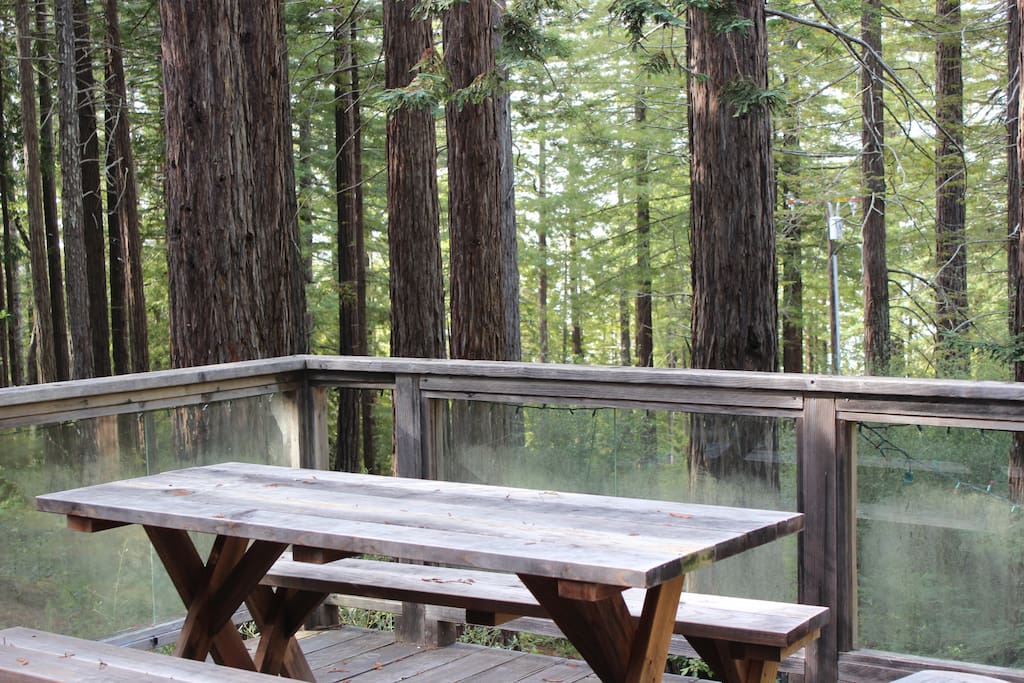 Eat lunch on the deck while enjoying some fresh air.
