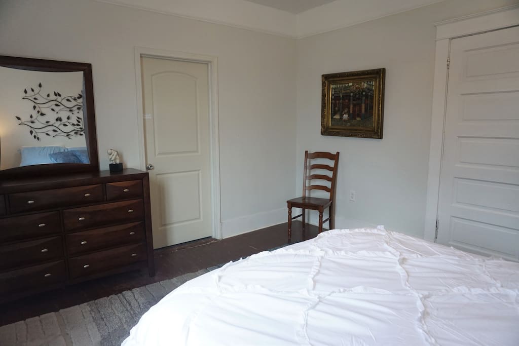 Spacious Master bedroom with walk-in closet.