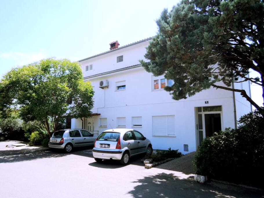Front view of the house