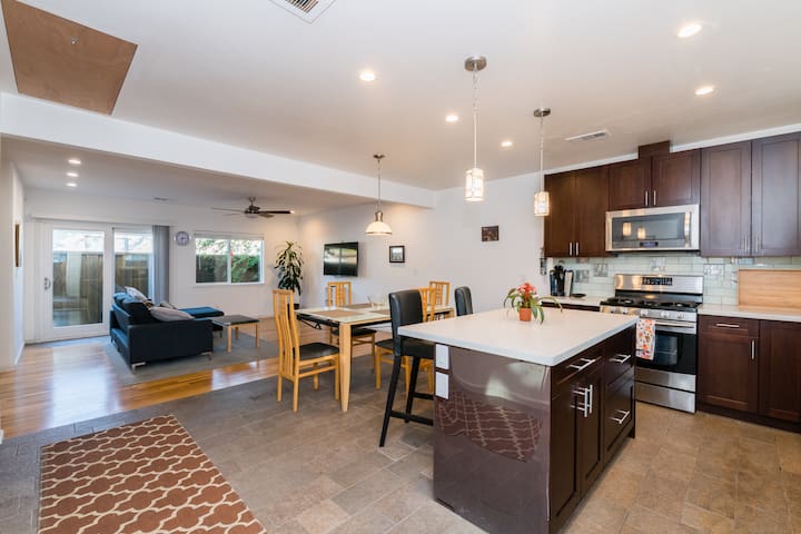 Comfortable, modern, entire-whole home.