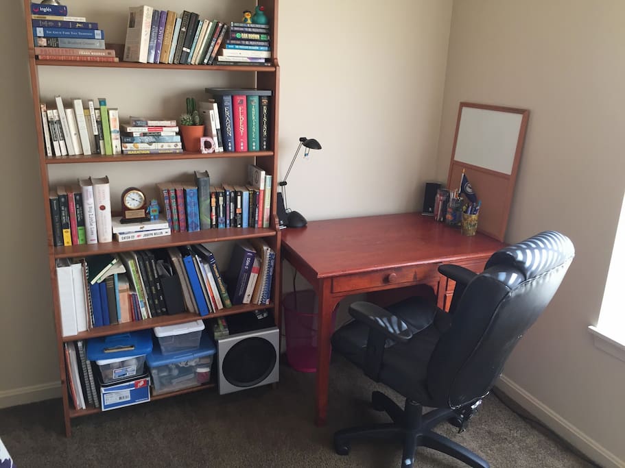 Desk and wifi for you to use.