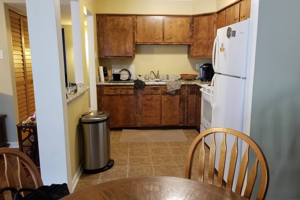 Kitchen view from dining table
