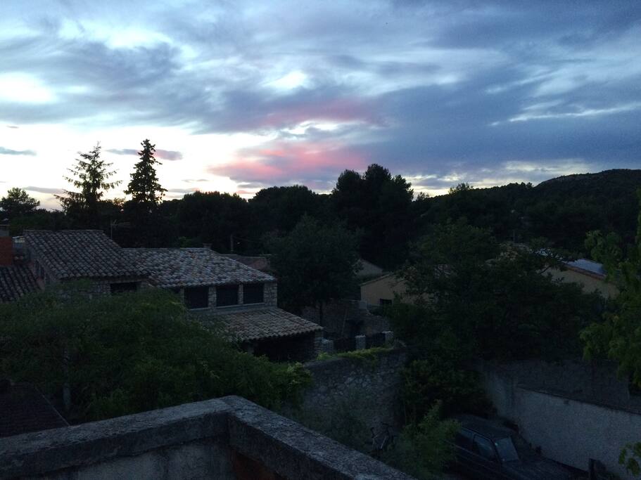 Vue de la terrasse à l'étage - view from the 1st floor terrasse