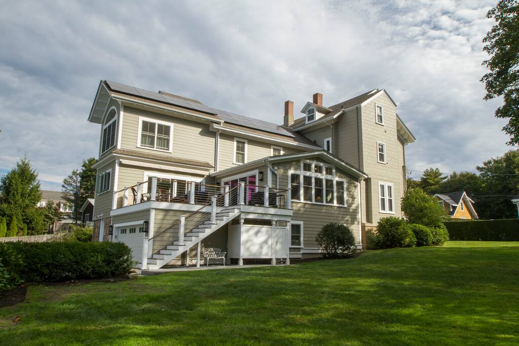 Expansive Side Yard with Outdoor Shower