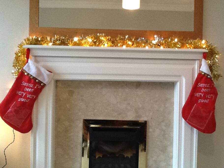 Fireplace in sitting room taken at Xmas