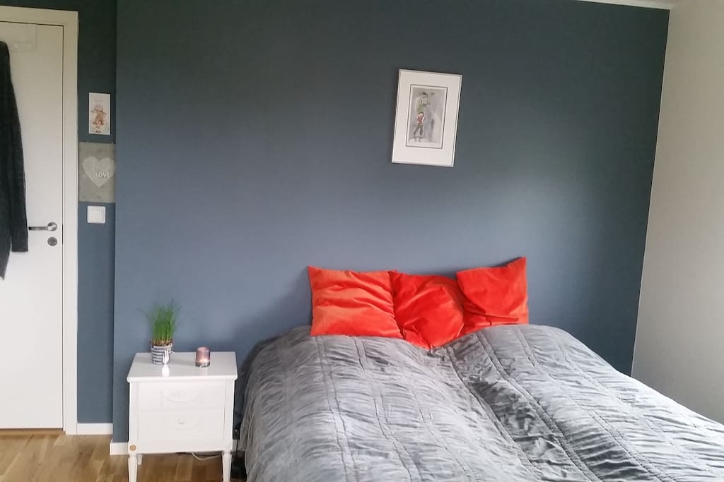 Master bedroom. Bed is 180cm. Has a big terrace