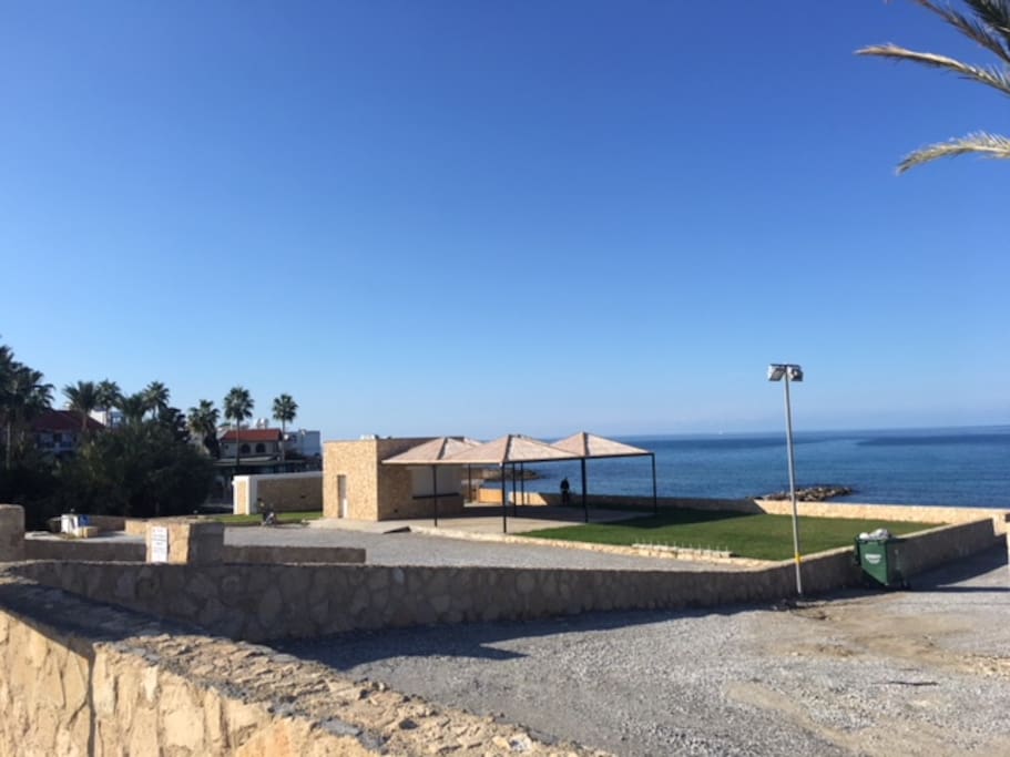 The beach