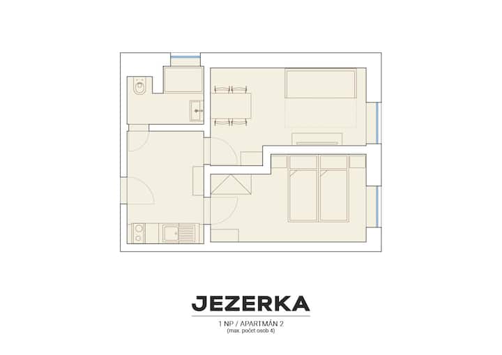 plan de l'appartement sur 2 étages