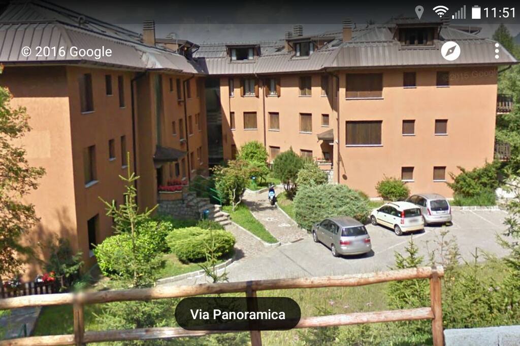 Esterno della palazzina Edelweiss