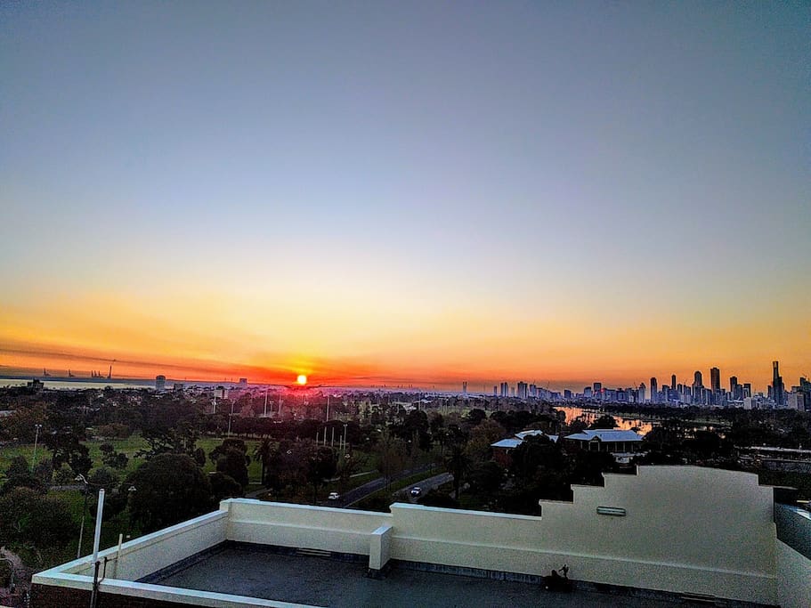 Spectacular sunsets for ending another beautiful day in Melbourne