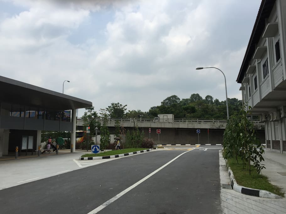 House (on the right) is right opposite to Stevens MRT (on the left).