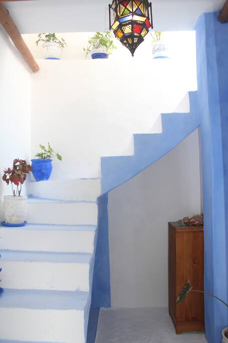 Escalier qui vont à la terrasse