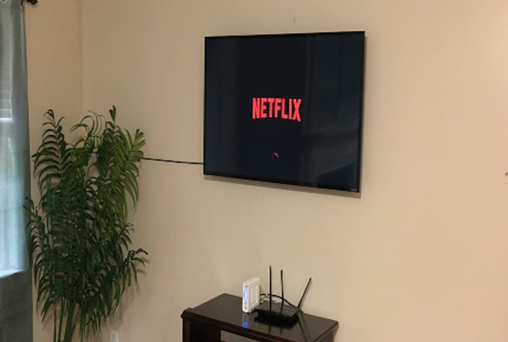 Smart TV with Netflix, Hulu, and Amazon Prime