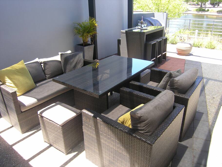 Outside patio area