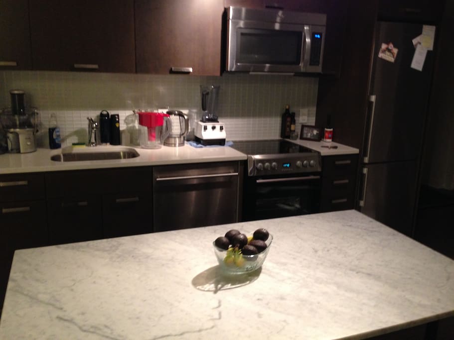 Kitchen at night