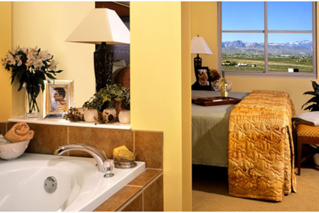 Jacuzzi and Master Bedroom