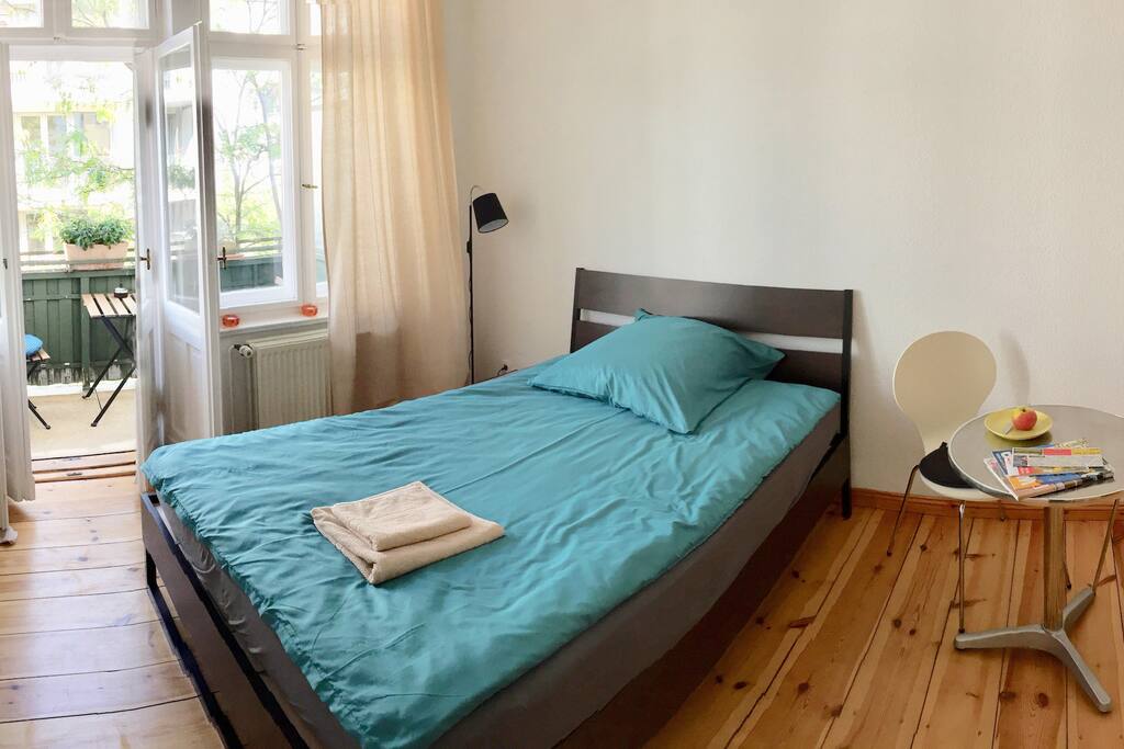 Your room with own bathroom and balcony