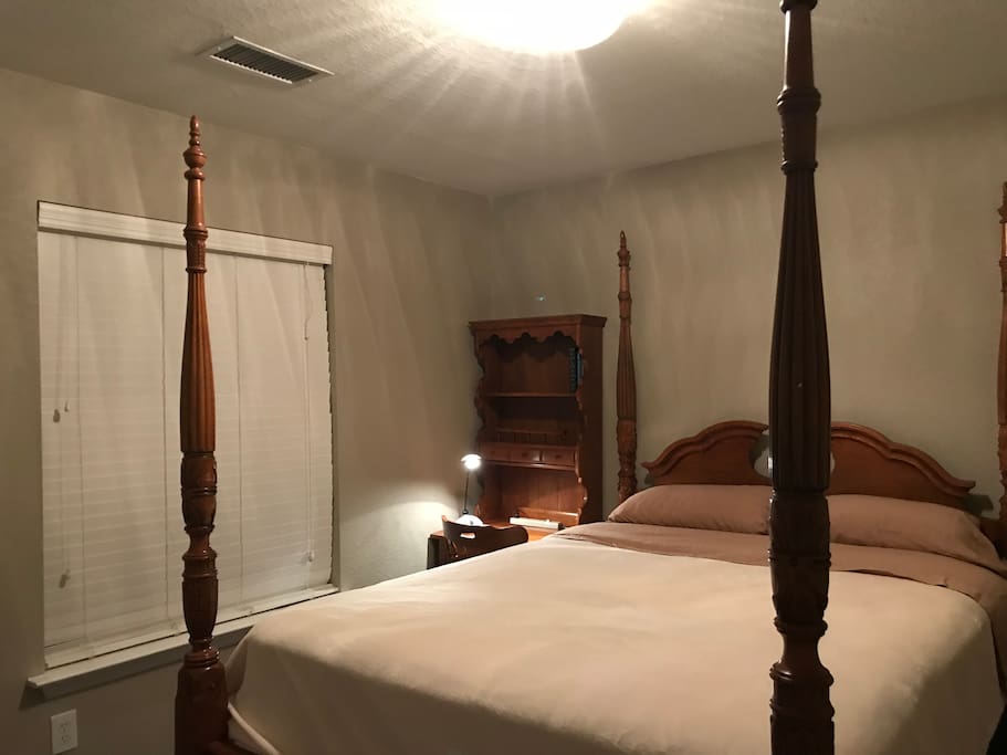 The guest’s room with a queen bed on the 2nd floor