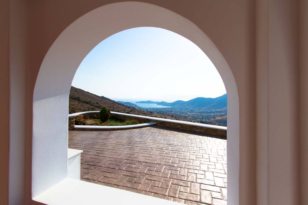 The view from the Villa.