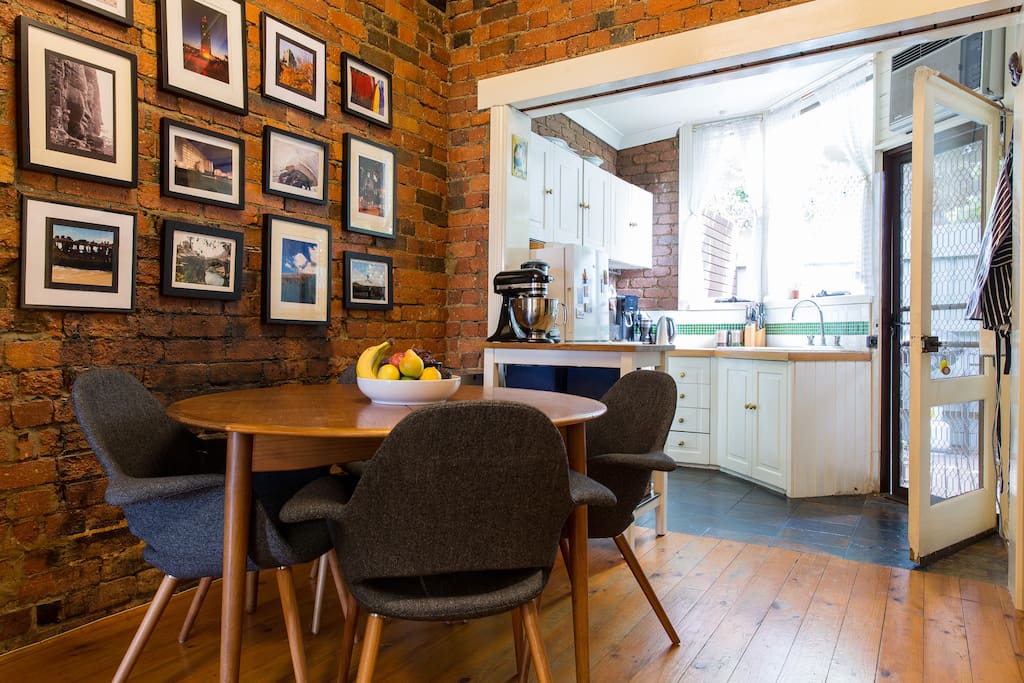 Enjoy a home-cooked meal while checking out some of our travel photos - you can play the 'guess where in the world' game