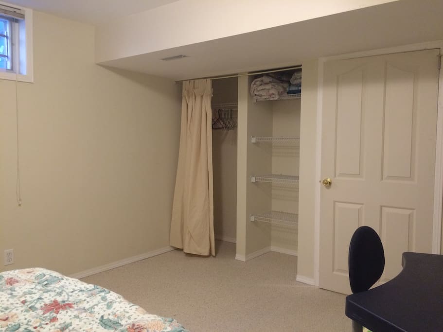 Bedroom #2 :Closet space