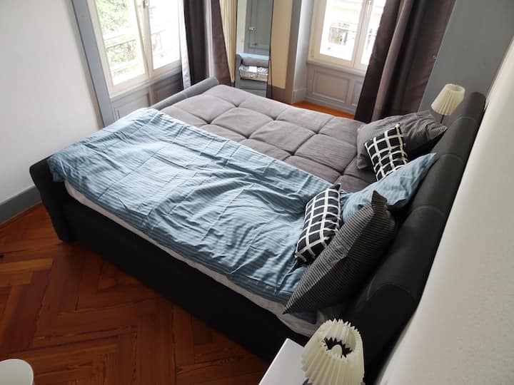 Chambre avec 2 lits de 90 cm largeur