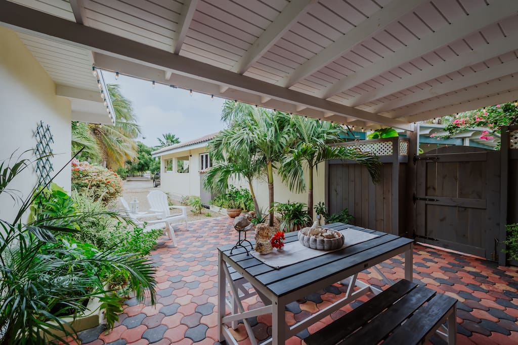 Relax on the patio or in your private garden