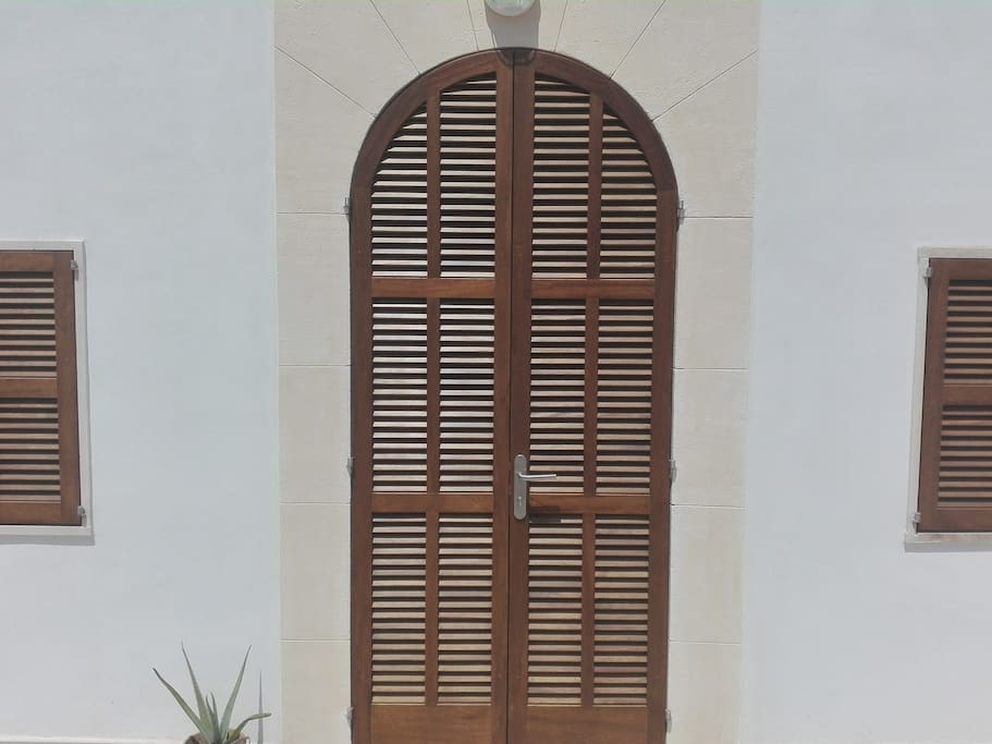 Persianas de madera típicas de Mallorca