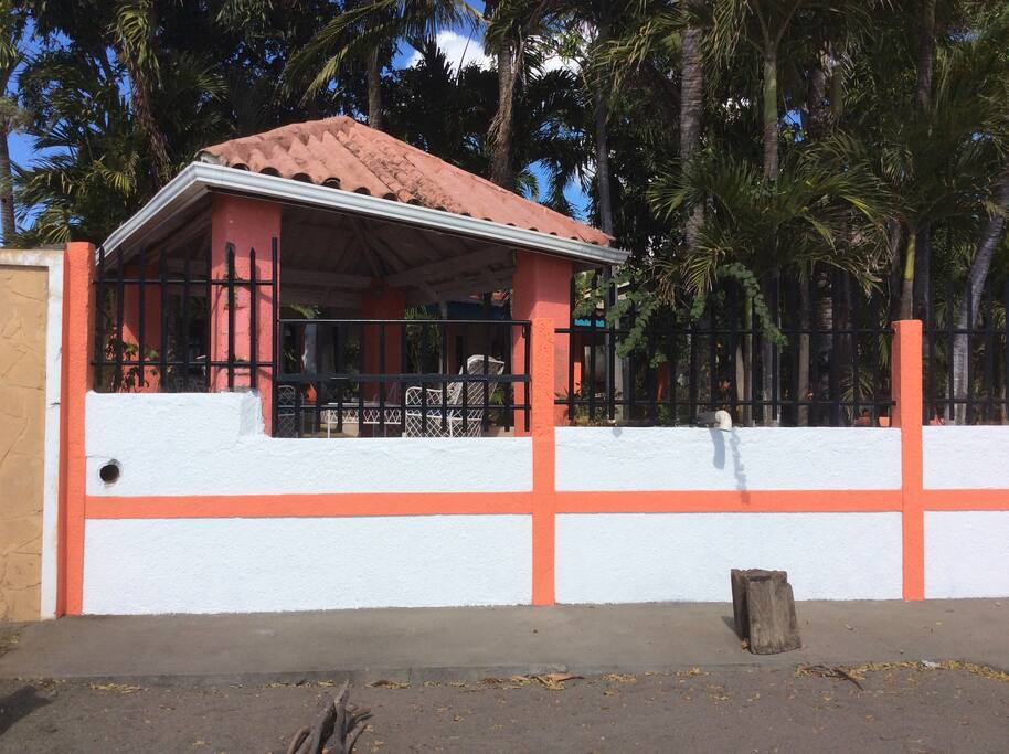 Gazebo to relax and enjoy sea view and sunset.