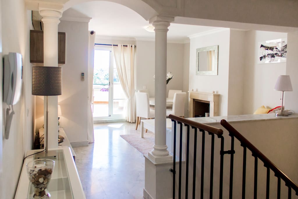 Hallway to lounge