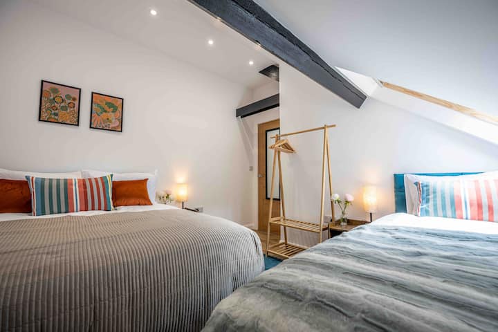 Cottage 2 bedroom 2 has a double bed and a single bed sleeping up to 3.