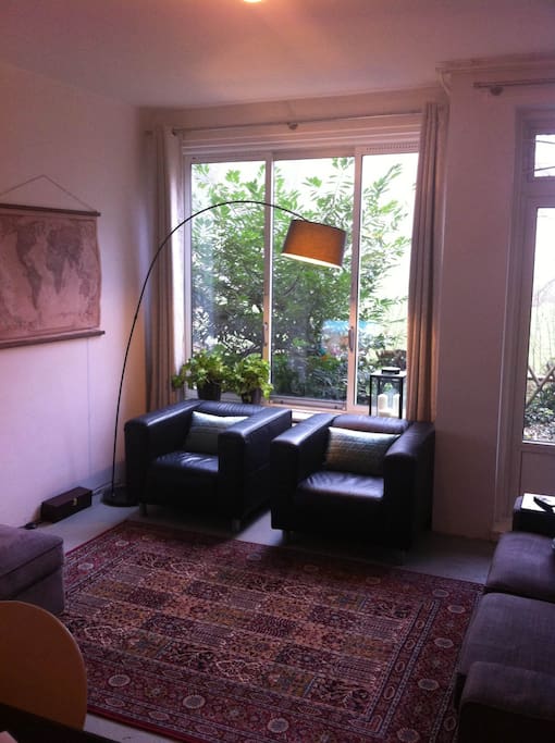 Living room with garden view