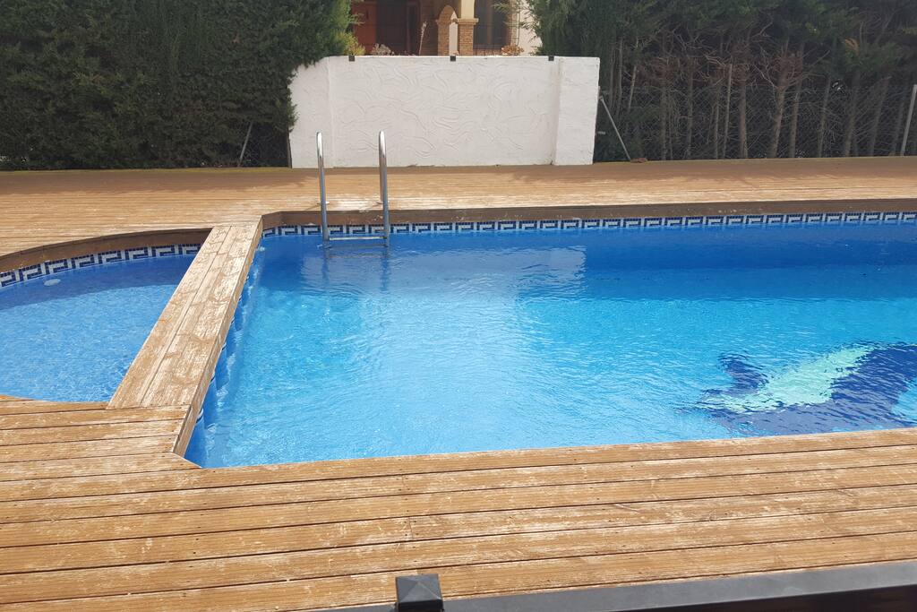 Pool next to Verandah